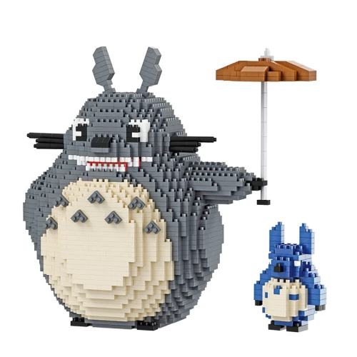 3D konstruktorius - Mano kaimynas Totoro su mažyliu, 1800 detalių