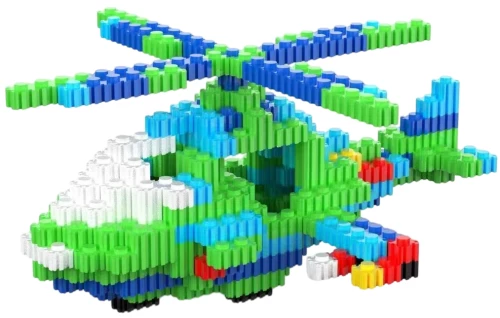 3D constructor - XINZ. Helicopter, 633 pieces