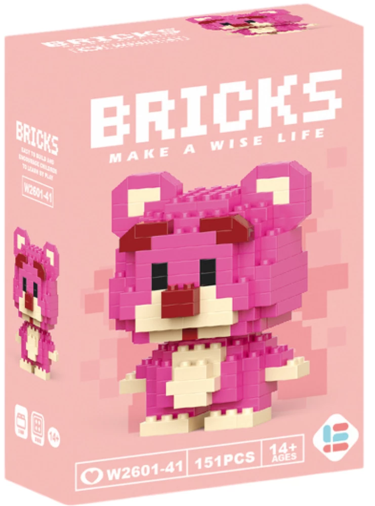 3D Konstruktionsspielzeug - BRICKS. Bär, 151 Teile