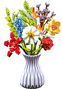 3D Konstruktor - Blumen in einer Vase, 742 Teile