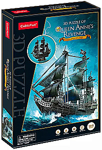 3D-Puzzle - Schiff Queen Anne's Revenge, 180 Teile