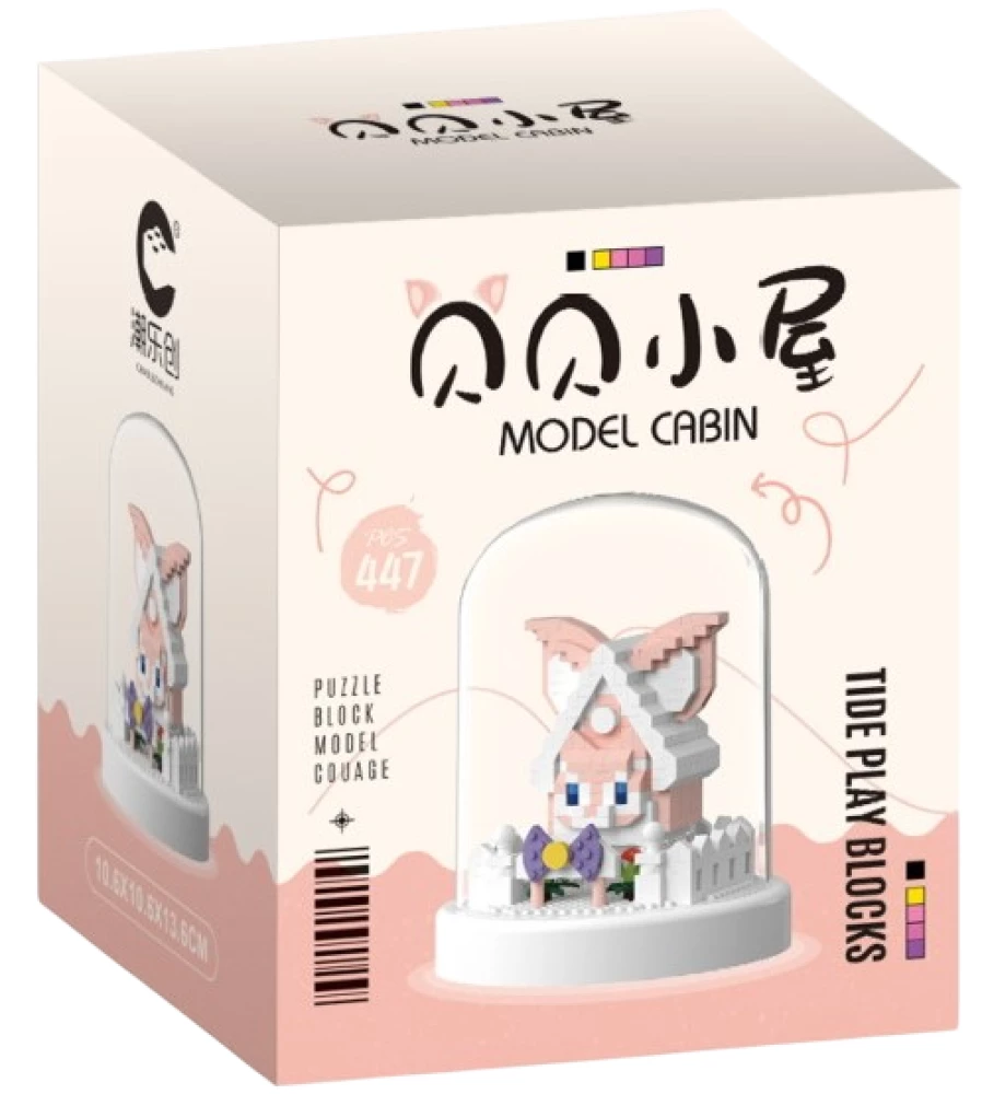 3D konstruktorius - Namelis kolboje, 447 detalių
