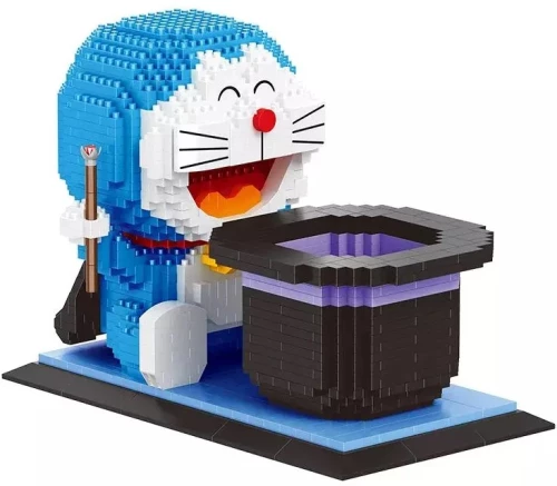 3D Konstruētājs - Balody. Doraemon zīmuļu turētājs organizators, 1417 detaļas