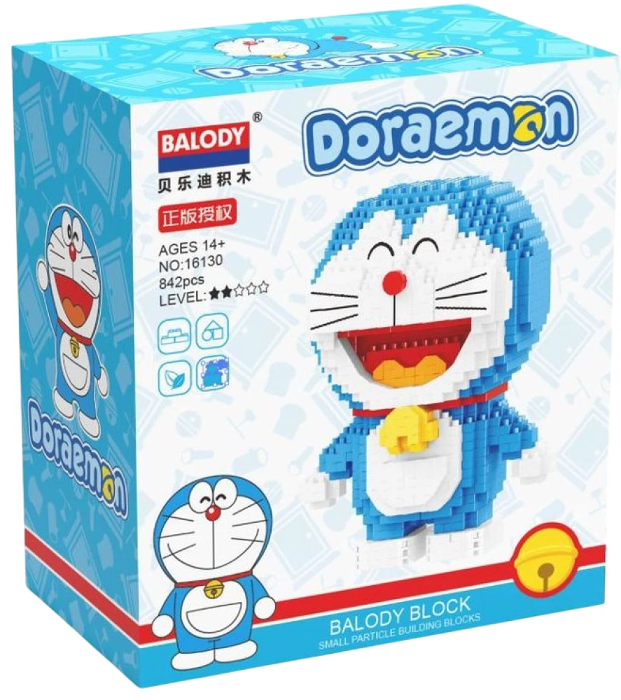 3D konstruētājs - Balody. Doremon, 842 detaļas