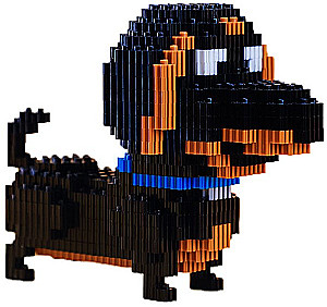 3D konstruktor - LECHUAN. Jamnik, 362 elementy