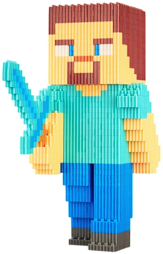 3D Konstruktor - Minecraft. Steve, 712 Teile
