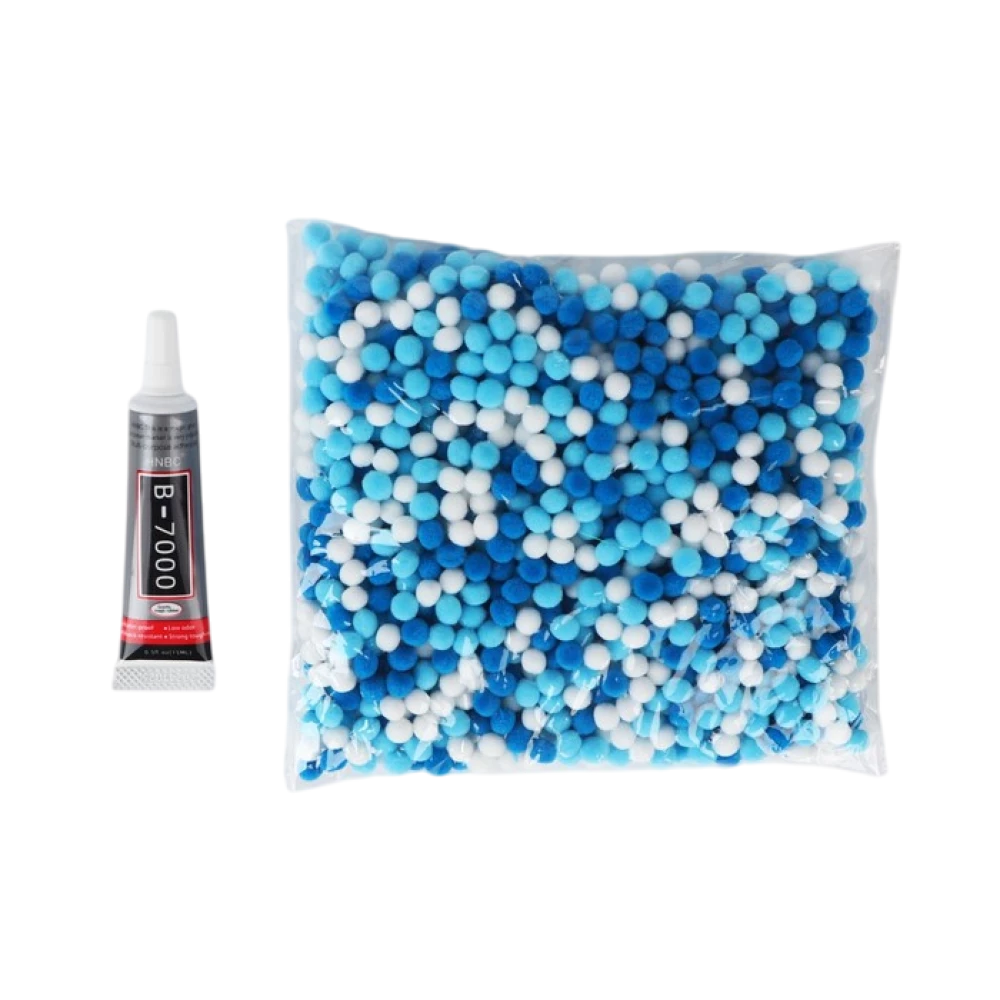 Pompom-Spielzeug - Häschen