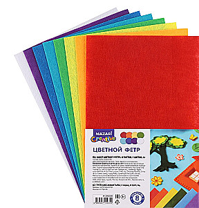 Set aus buntem Filz (Assortiment)