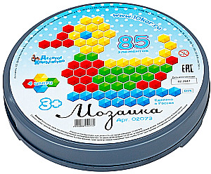 Мозаика детская шестигранная, 85 элементов