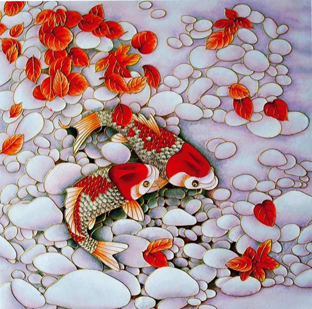 Painting by Numbers - Koi Carp, 20x20 cm