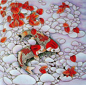 Painting by Numbers - Koi Carp, 20x20 cm