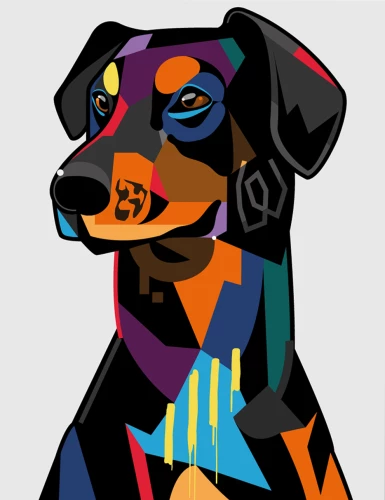 Paint by Numbers - Rottweiler Art, 15x20cm