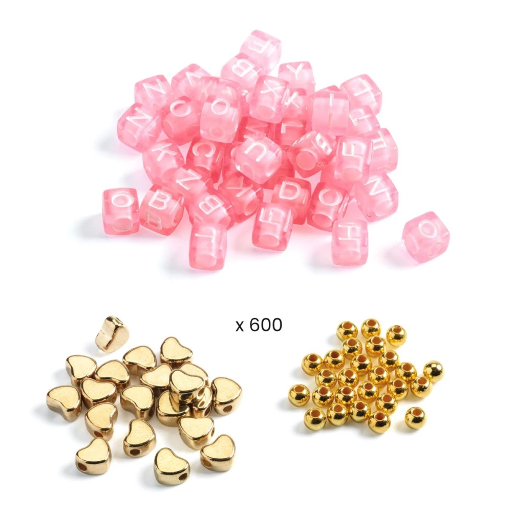 Jewelry Making Kit - Golden Alphabet