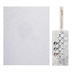 Number Painting with Gold Leaf - Flowers, 40x50cm
