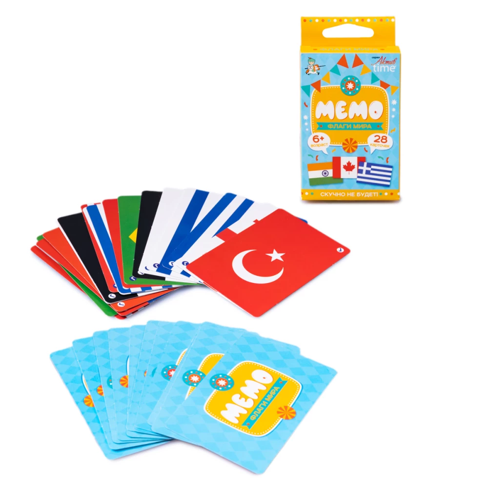 Настольная игра - Мемо. Флаги мира