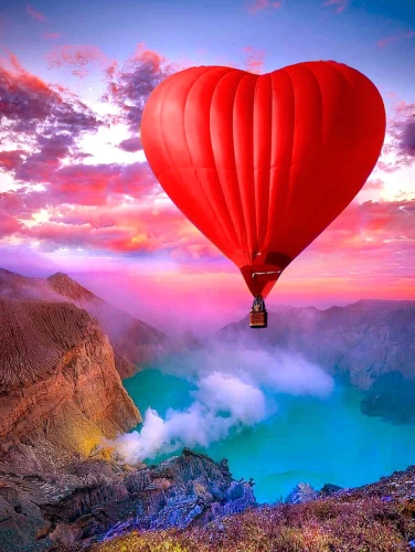 Painting by numbers - Hot Air Balloon Flight, 40x50cm