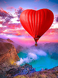 Painting by numbers - Hot Air Balloon Flight, 40x50cm