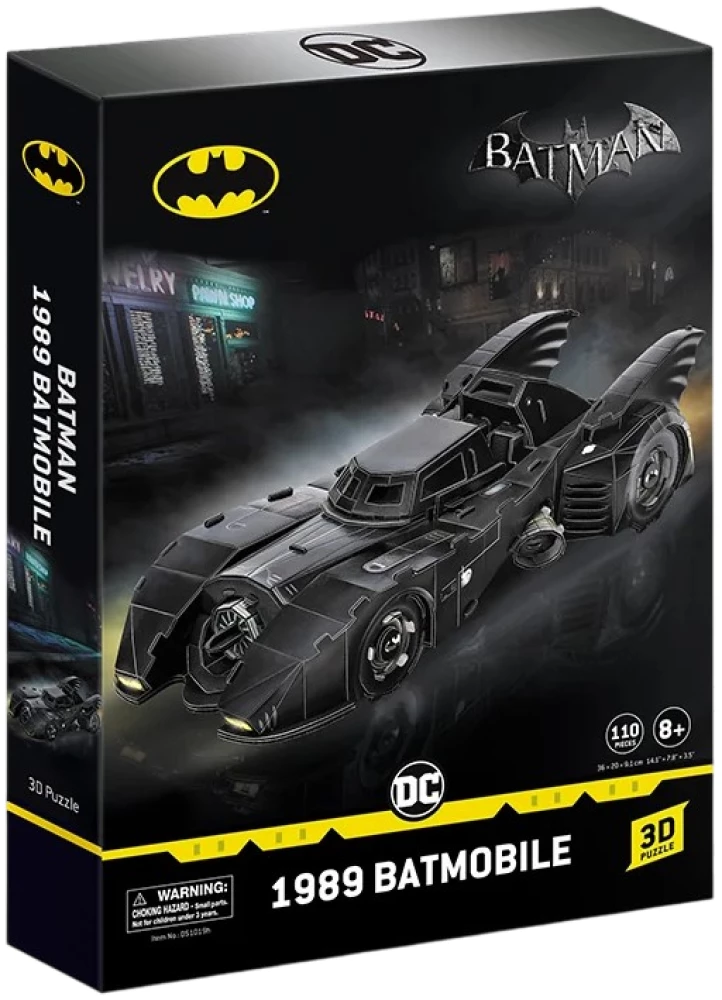 3D-puzzle Batmobil 1989, 110 elementów