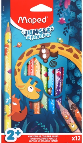 Kolorowe ołówki MAPED Jumbo Jungle Fever