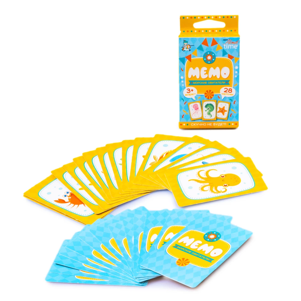 Настольная игра - Мемо. Морские обитатели