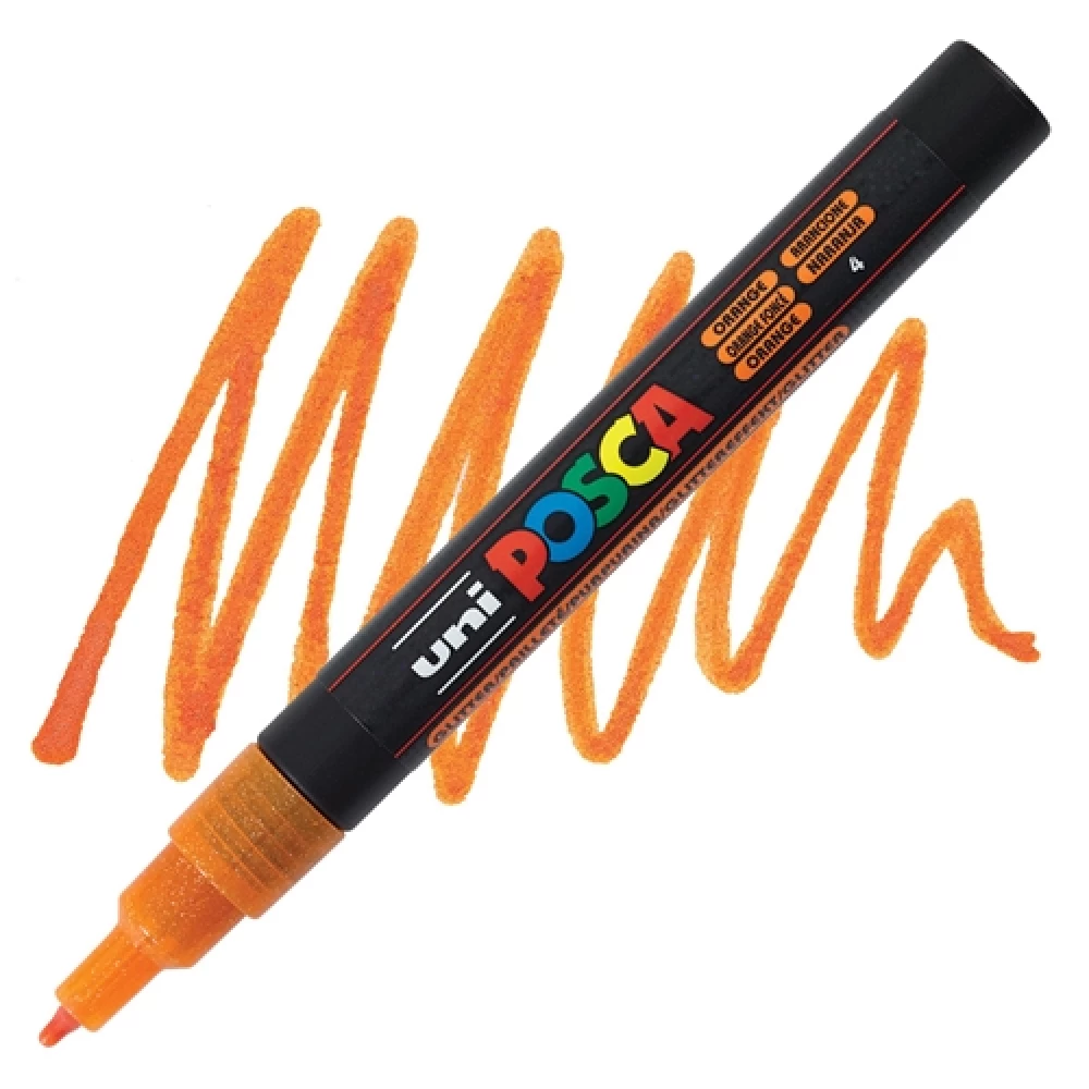 Marker UNI Posca PC-3ML, oranžidega sädelev (4)