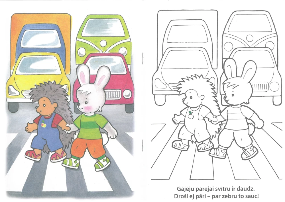 Coloring book - Eismo taisyklės