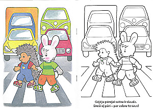 Coloring book - Eismo taisyklės