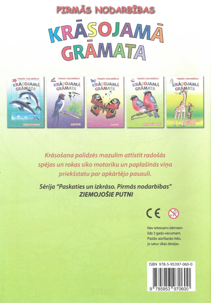 Dažymo knyga - Žiemojantys paukščiai