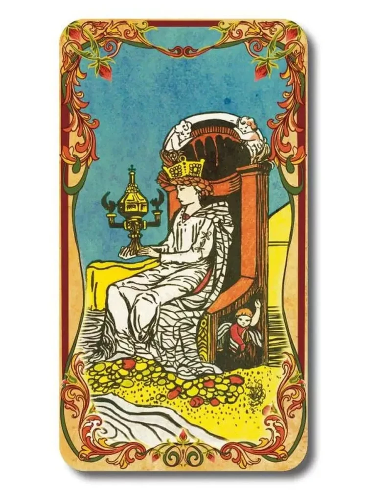 Vintage Tarotkarten mit Anleitung zum Kartenlegen (78 Karten)