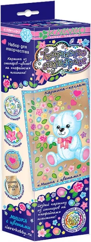 Loov komplekt - Karu lilledega (antistress)