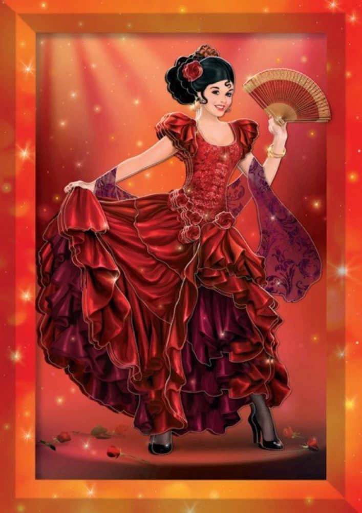 Zestaw do stworzenia obrazu - Jaskrawe Flamenco (aplikacja)