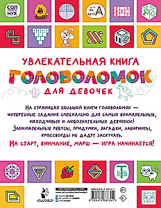 Įdomi galvosūkių knyga mergaitėms