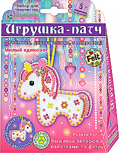 Zestaw do szycia - Uroczy jednorożec