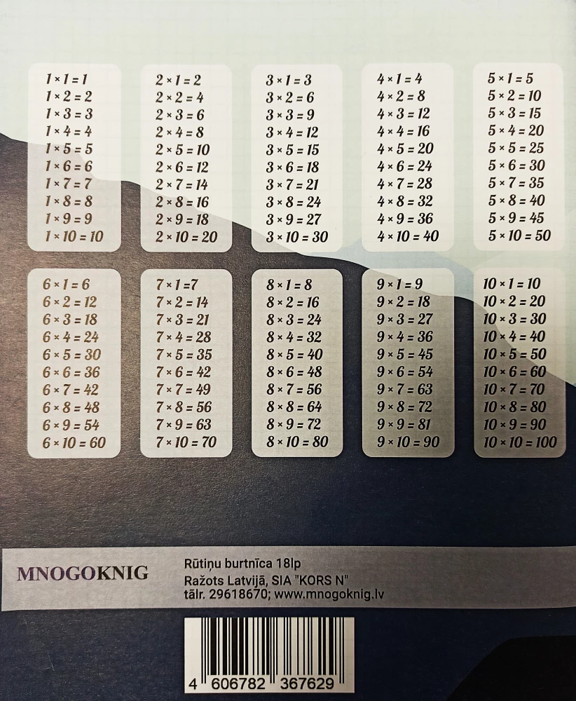 Ruudulise A5 vihik (18 lehte), assortii