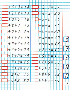 Matematyczne ćwiczenia Utrwalenie umiejętności dodawania i odejmowania 375 przykładów. 6-7 lat