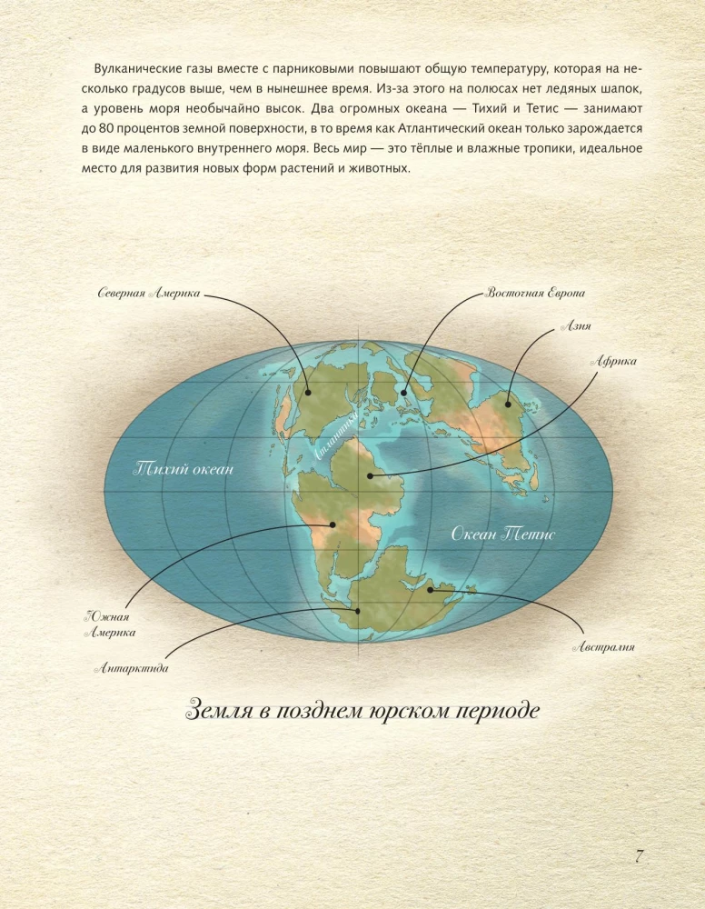 Jurassic Period. Dinosaurs and Other Prehistoric Animals