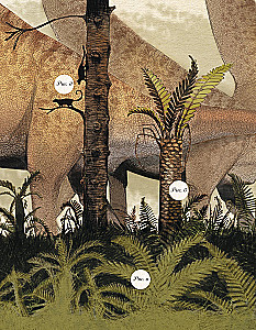 Jurassic Period. Dinosaurs and Other Prehistoric Animals