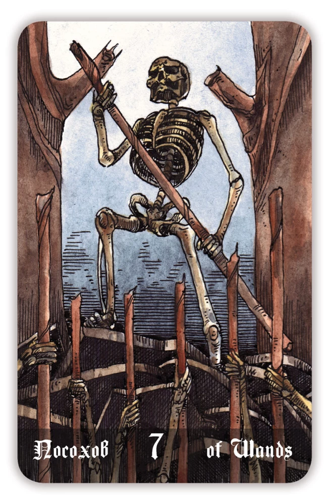 Karty wróżebne - Cmentarne Tarot. Necropolis Tarot z instrukcją (78 kart)