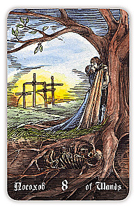 Karty wróżebne - Cmentarne Tarot. Necropolis Tarot z instrukcją (78 kart)