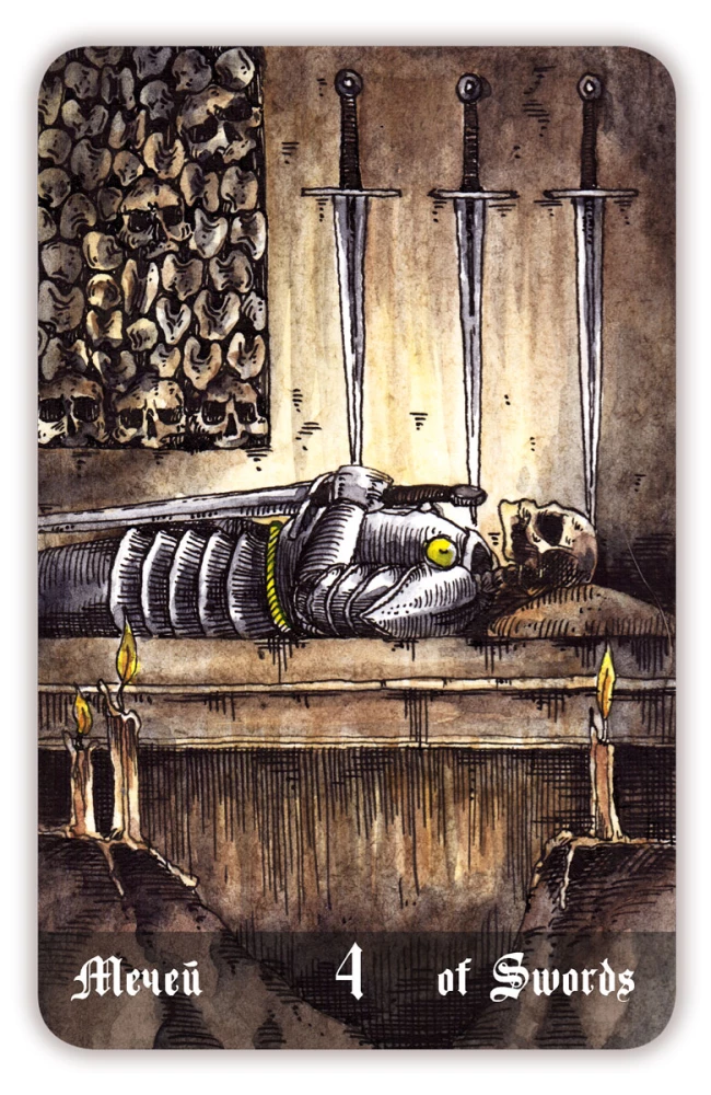 Karty wróżebne - Cmentarne Tarot. Necropolis Tarot z instrukcją (78 kart)