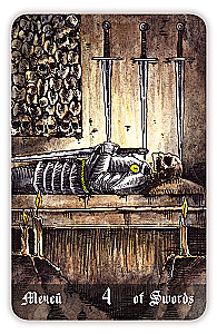 Karty wróżebne - Cmentarne Tarot. Necropolis Tarot z instrukcją (78 kart)