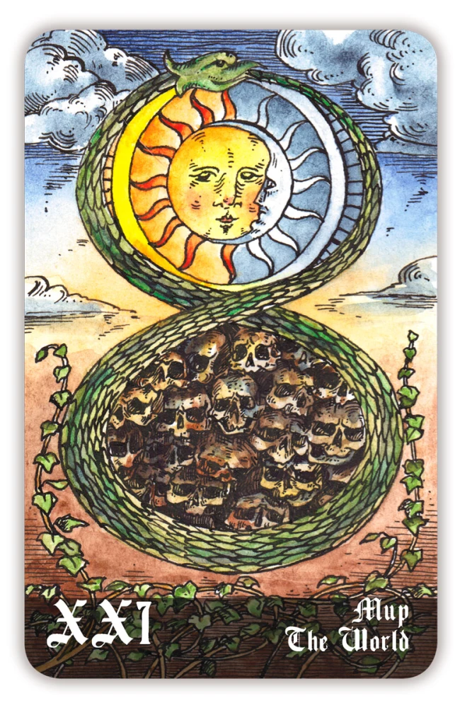 Karty wróżebne - Cmentarne Tarot. Necropolis Tarot z instrukcją (78 kart)