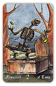 Karty wróżebne - Cmentarne Tarot. Necropolis Tarot z instrukcją (78 kart)