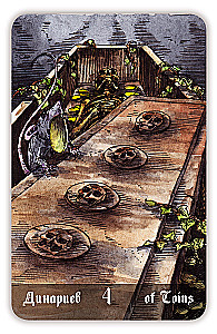Karty wróżebne - Cmentarne Tarot. Necropolis Tarot z instrukcją (78 kart)