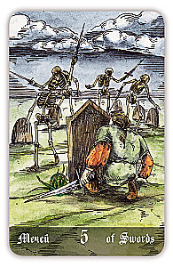 Karty wróżebne - Cmentarne Tarot. Necropolis Tarot z instrukcją (78 kart)