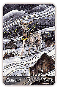 Karty wróżebne - Cmentarne Tarot. Necropolis Tarot z instrukcją (78 kart)