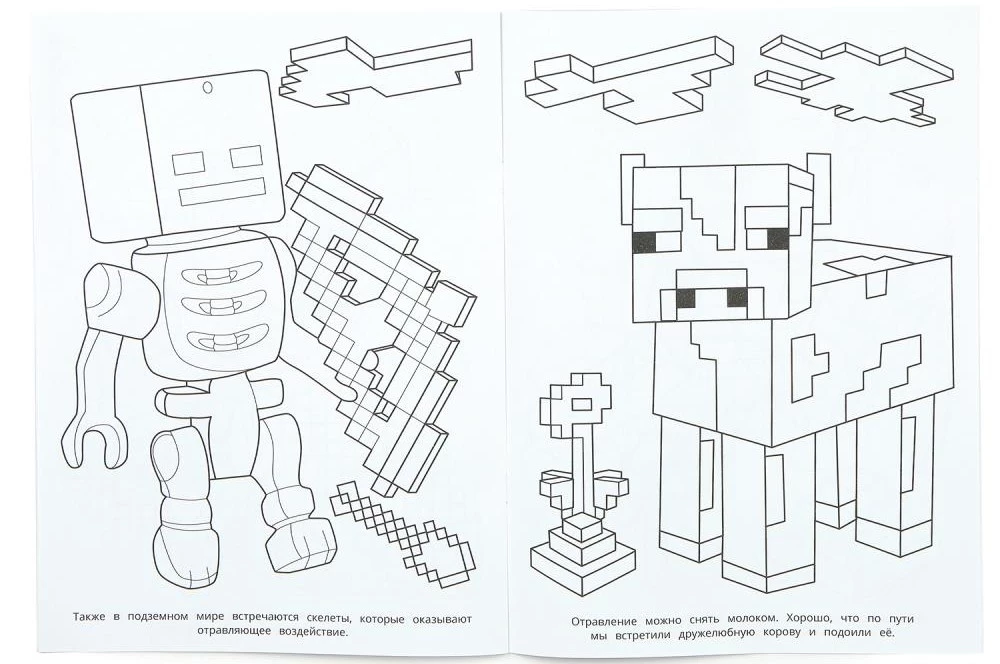 Ametistų urvas. Piešimo knygelė pagal Minecraft