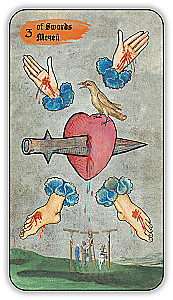 Divination Cards - Medieval Tarot by Vladimir Strannikov (deck of 89 cards with instruction)
