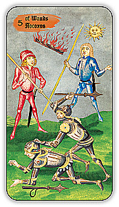 Divination Cards - Medieval Tarot by Vladimir Strannikov (deck of 89 cards with instruction)