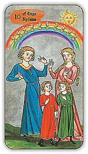 Divination Cards - Medieval Tarot by Vladimir Strannikov (deck of 89 cards with instruction)